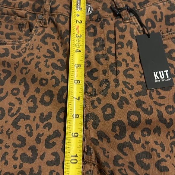 NWT Kut From the Kloth Donna Leopard Print High Waist Skinny Ankle jeans - Picture 11 of 14